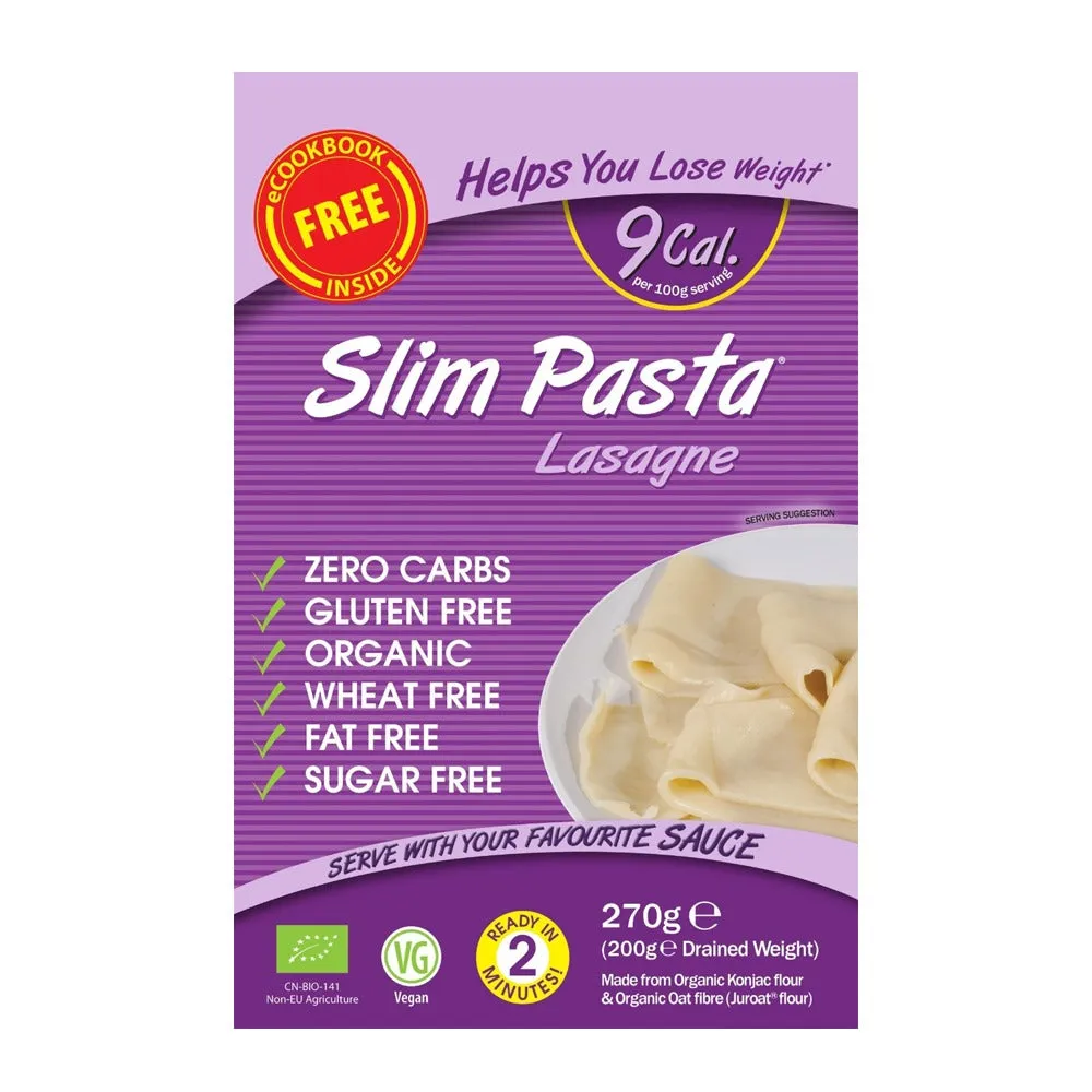 ايت واتر معكرونة لازانيا للرجيم عضوية خالية من الكربوهيدرات 200 جم 5 علب - Eat Water Slim Pasta lasagne 200 g (Pack of 5)