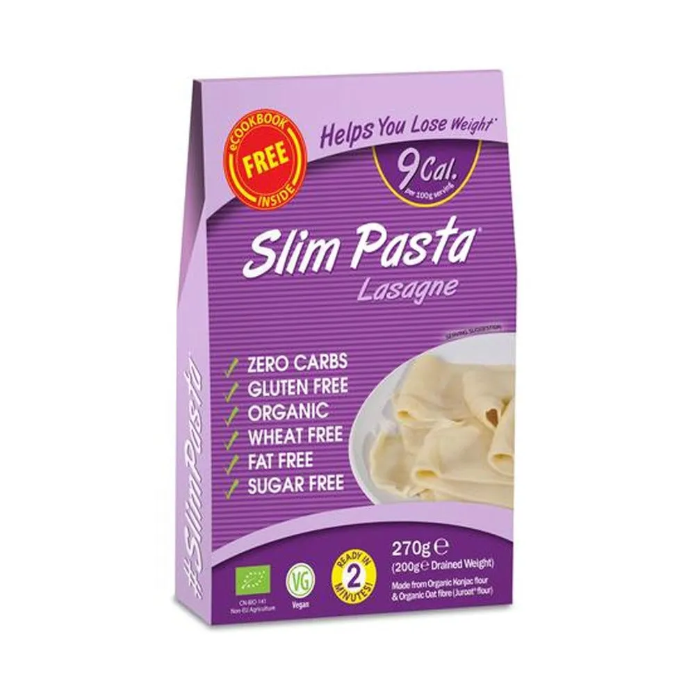ايت واتر معكرونة لازانيا للرجيم عضوية خالية من الكربوهيدرات 200 جم 5 علب - Eat Water Slim Pasta lasagne 200 g (Pack of 5)