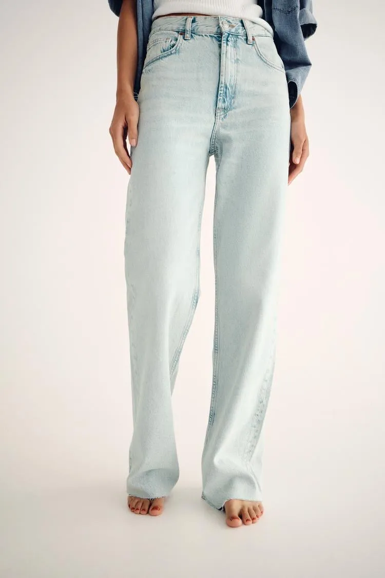 01 ZR Highwaist straightfit jeans ice blue