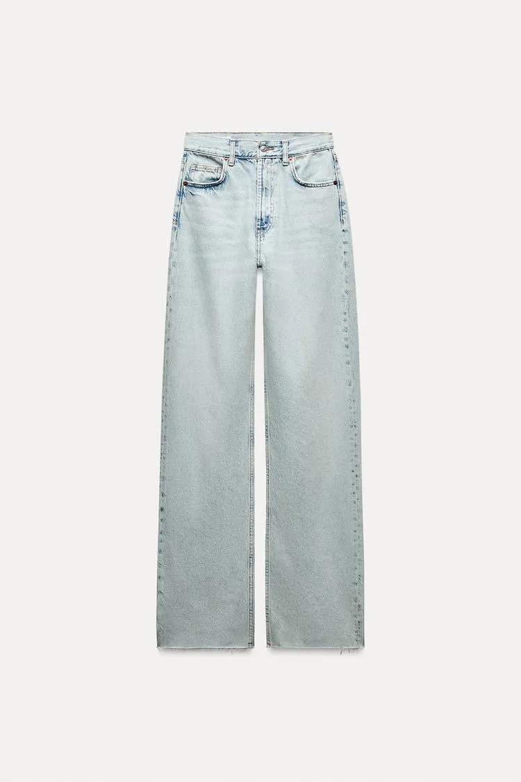 01 ZR Highwaist straightfit jeans ice blue