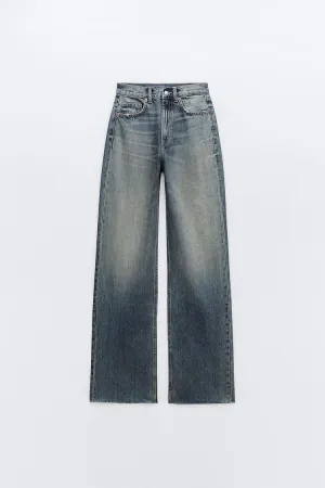 03 ZR High rise straight fit jeans Tint blue