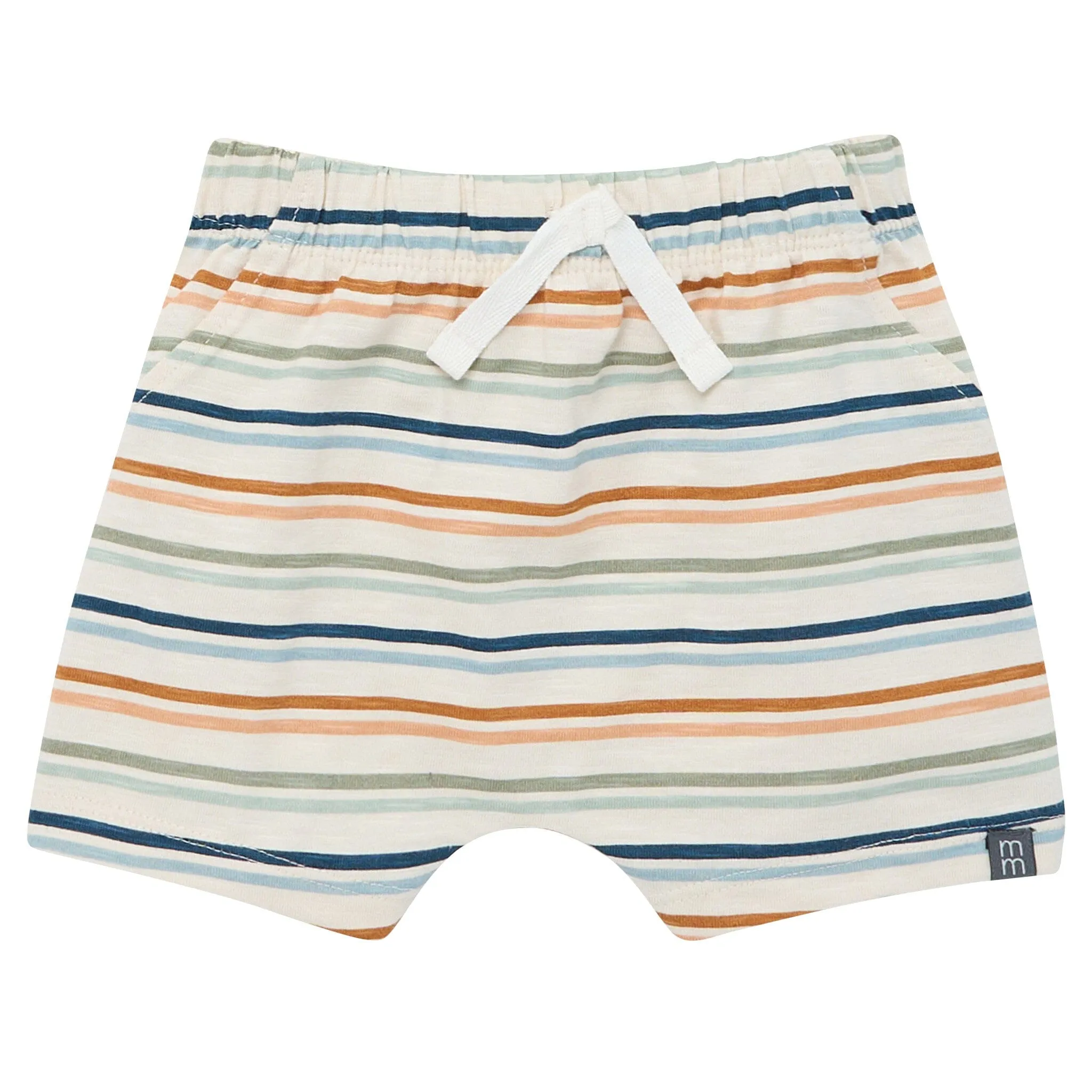 4-Piece Baby Boys Beige Stripe Sleeveless Shirts and Shorts Set