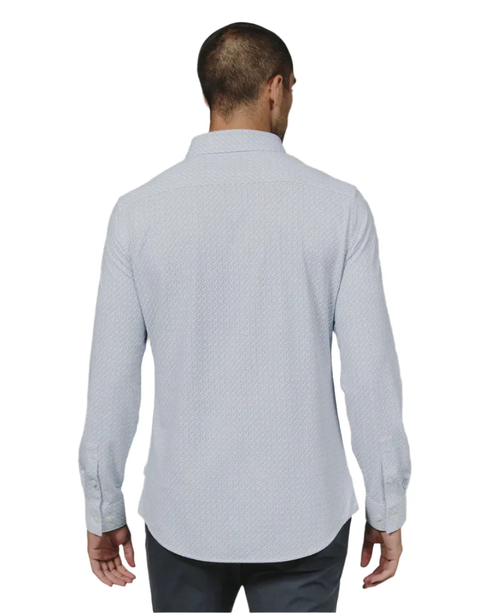7 Diamonds Mens Pesaro Long Sleeve Shirt Light Blue