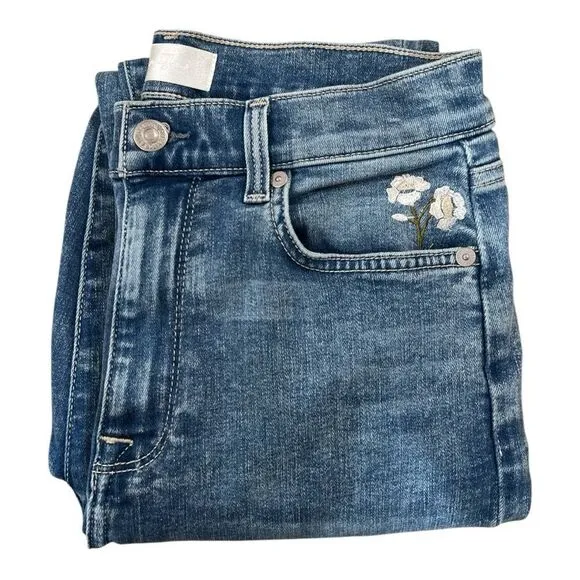 7 For All Mankind Silver Label High-Waisted Ankle Skinny in Santana Size 26