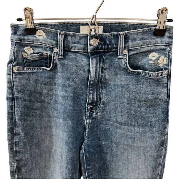 7 For All Mankind Silver Label High-Waisted Ankle Skinny in Santana Size 26