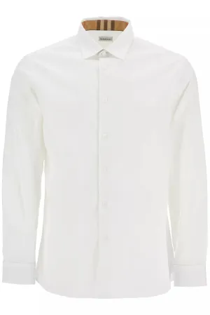 8071465 A1464 WHITE BURBERRY MEN CASUAL SHIRT