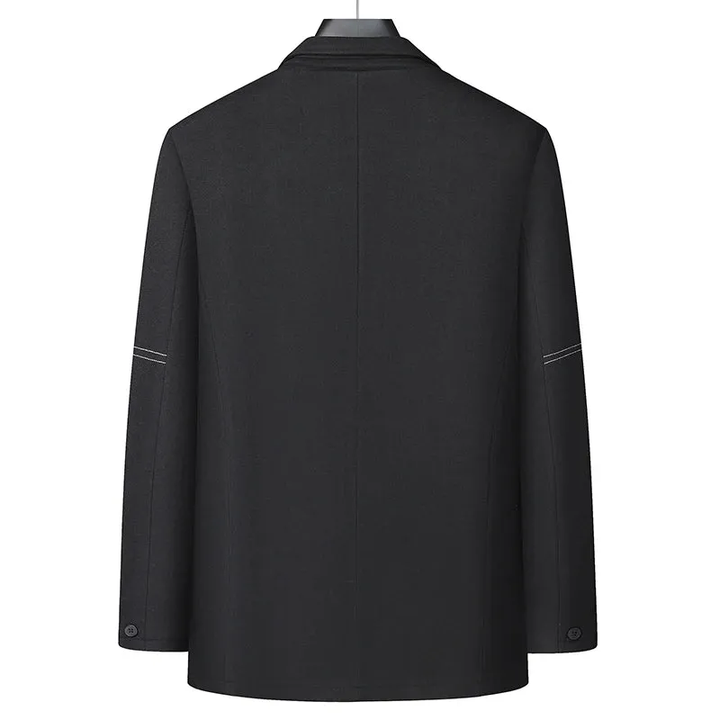 8XL 7XL 6XL 2024 New Design Autumn High End Luxury Brand Blazer Men Classic Black Suits Jackets Oversized Loose Mens Blazers