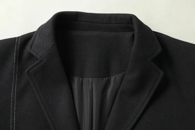 8XL 7XL 6XL 2024 New Design Autumn High End Luxury Brand Blazer Men Classic Black Suits Jackets Oversized Loose Mens Blazers