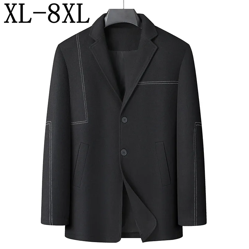 8XL 7XL 6XL 2024 New Design Autumn High End Luxury Brand Blazer Men Classic Black Suits Jackets Oversized Loose Mens Blazers