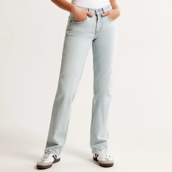 Abercrombie Mid Rise 90s Straight Jean