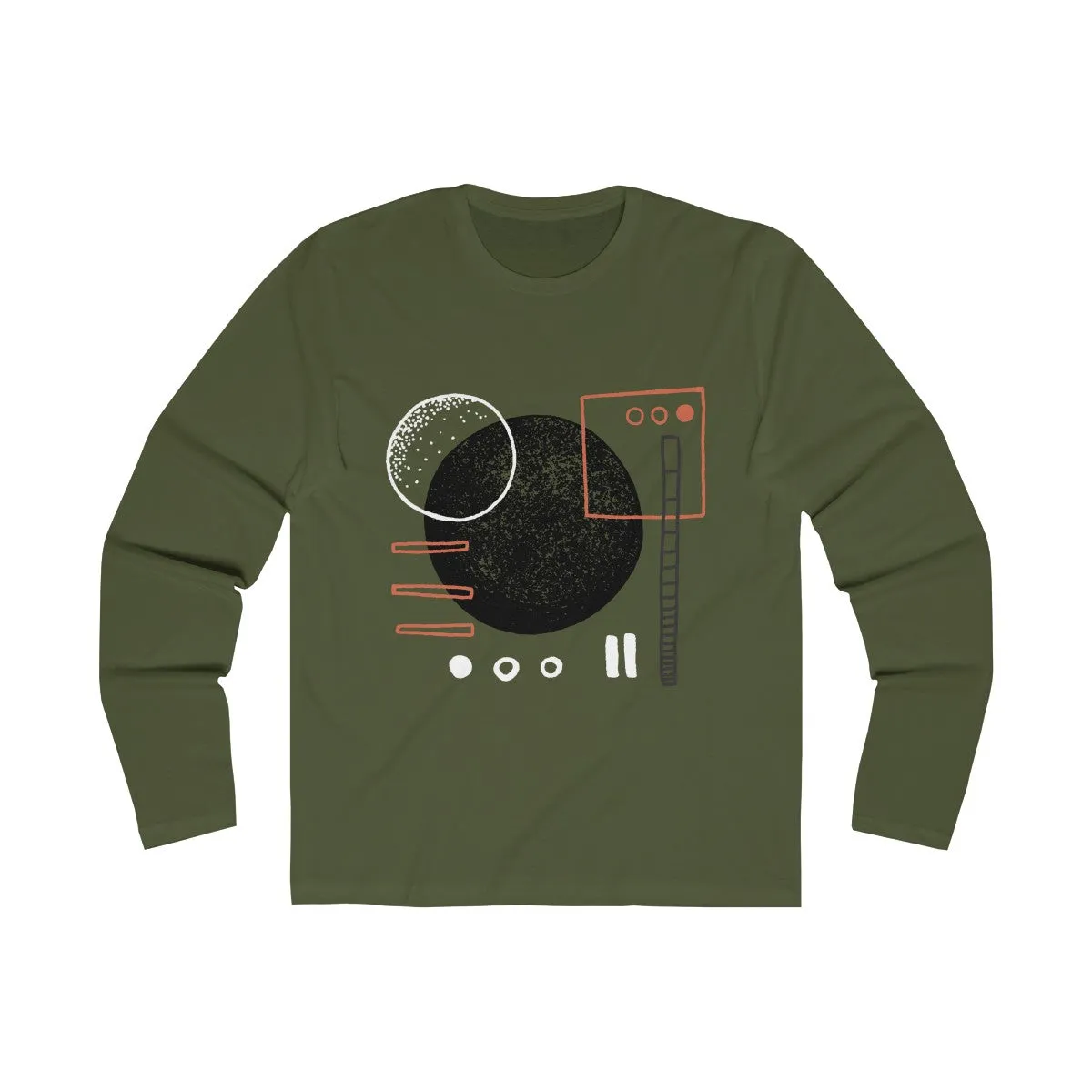 ABSTRACT 1 <br>men's long sleeve <br>crew tee