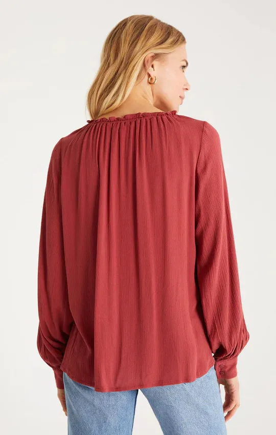 Adella Top Rouge