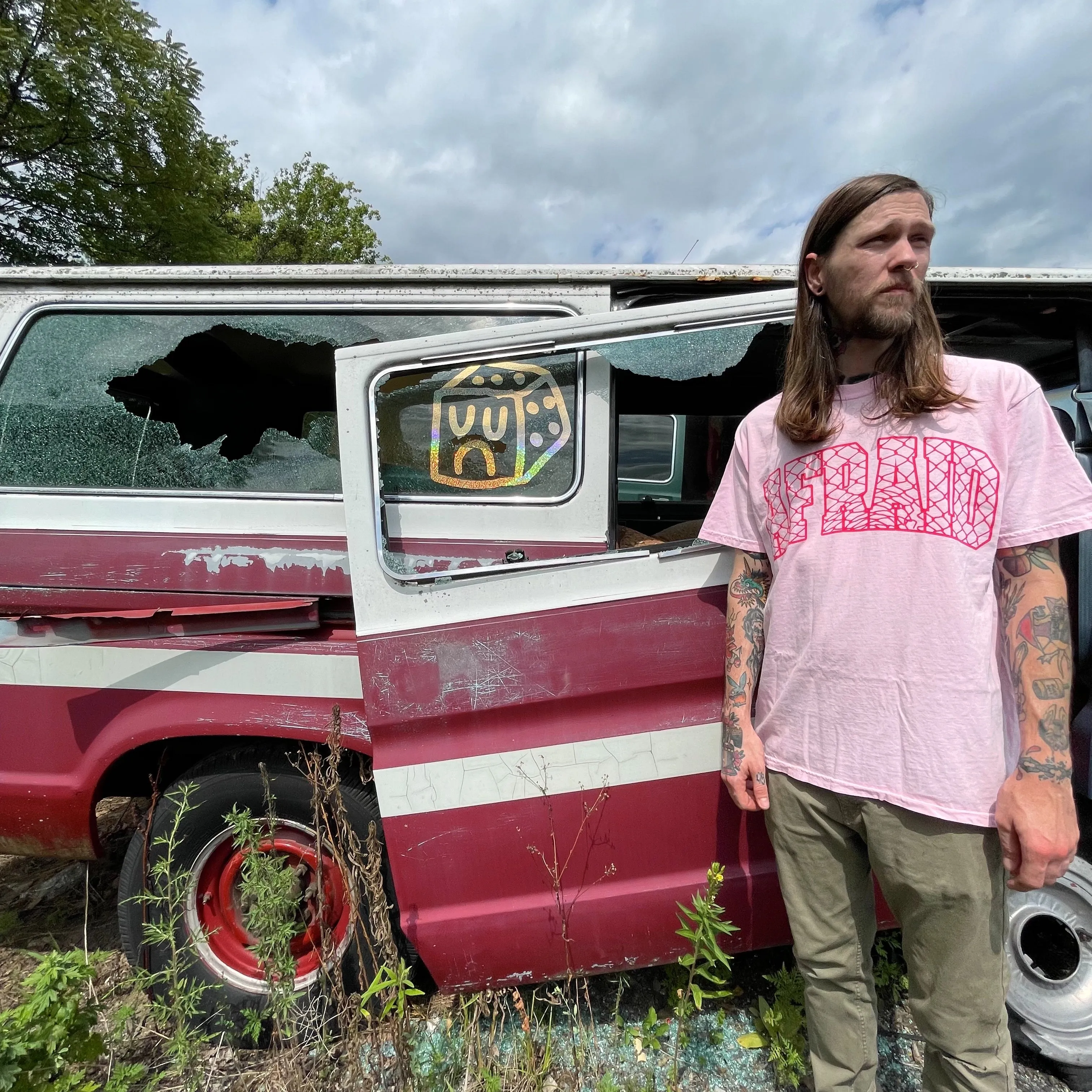 AFRAID FENCE PINK SHIRT