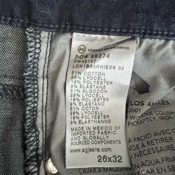 Ag Adriano Goldschmied Blue Flare Wide Leg Jeans
