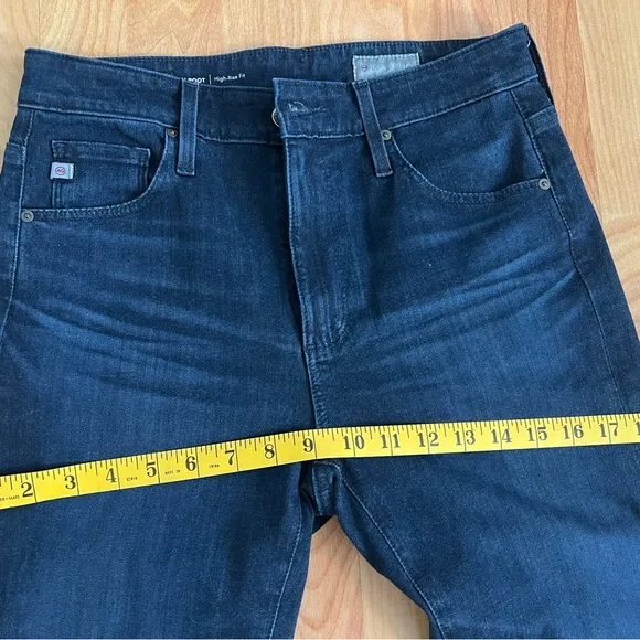 Ag Adriano Goldschmied Blue Flare Wide Leg Jeans