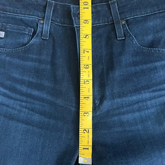 Ag Adriano Goldschmied Blue Flare Wide Leg Jeans