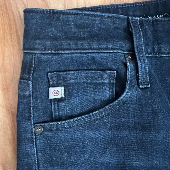Ag Adriano Goldschmied Blue Flare Wide Leg Jeans