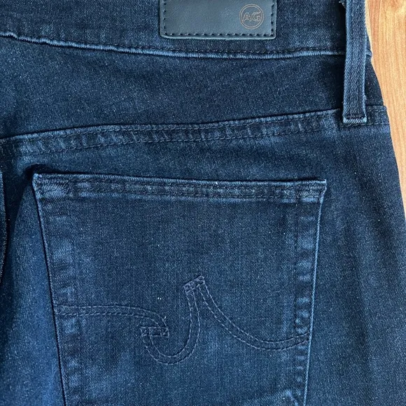 Ag Adriano Goldschmied Blue Flare Wide Leg Jeans