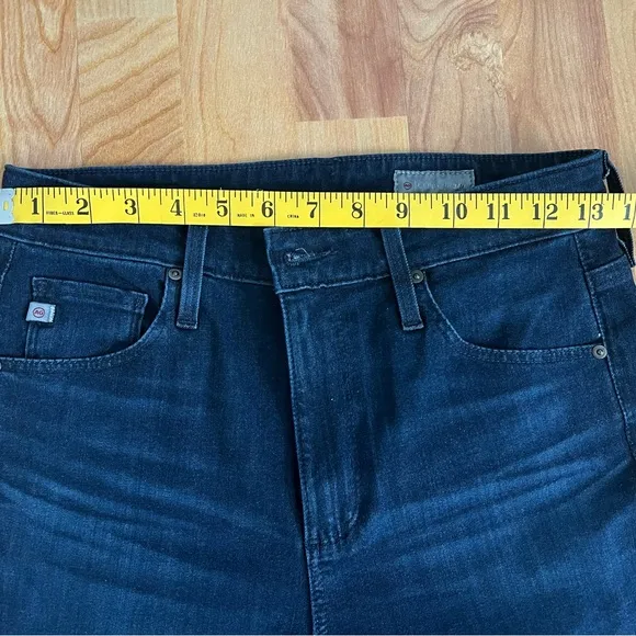 Ag Adriano Goldschmied Blue Flare Wide Leg Jeans