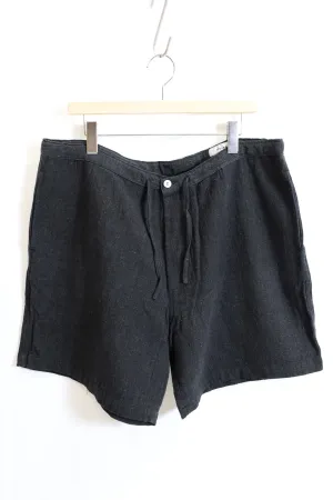 alvana / Handspun hemp easy Shorts- Ink Black