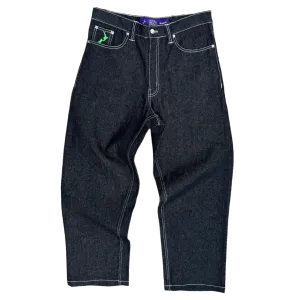Always Do What You Should Do Purple Label Heavy Duty Unisex Denim - Black