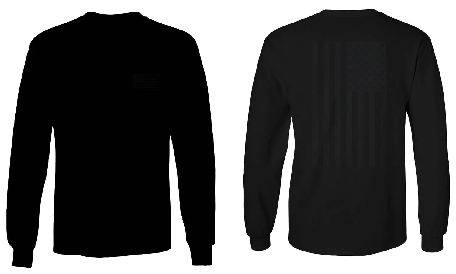 American Flag United States of America Military Army Marine us Navy mens Long sleeve t shirt