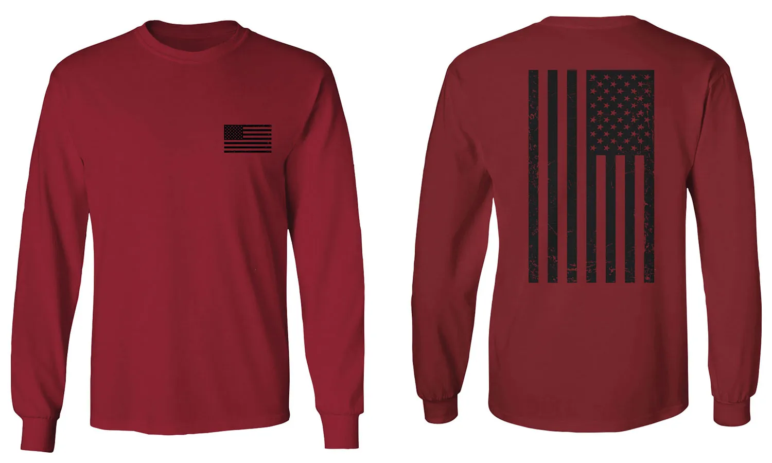 American Flag United States of America Military Army Marine us Navy mens Long sleeve t shirt