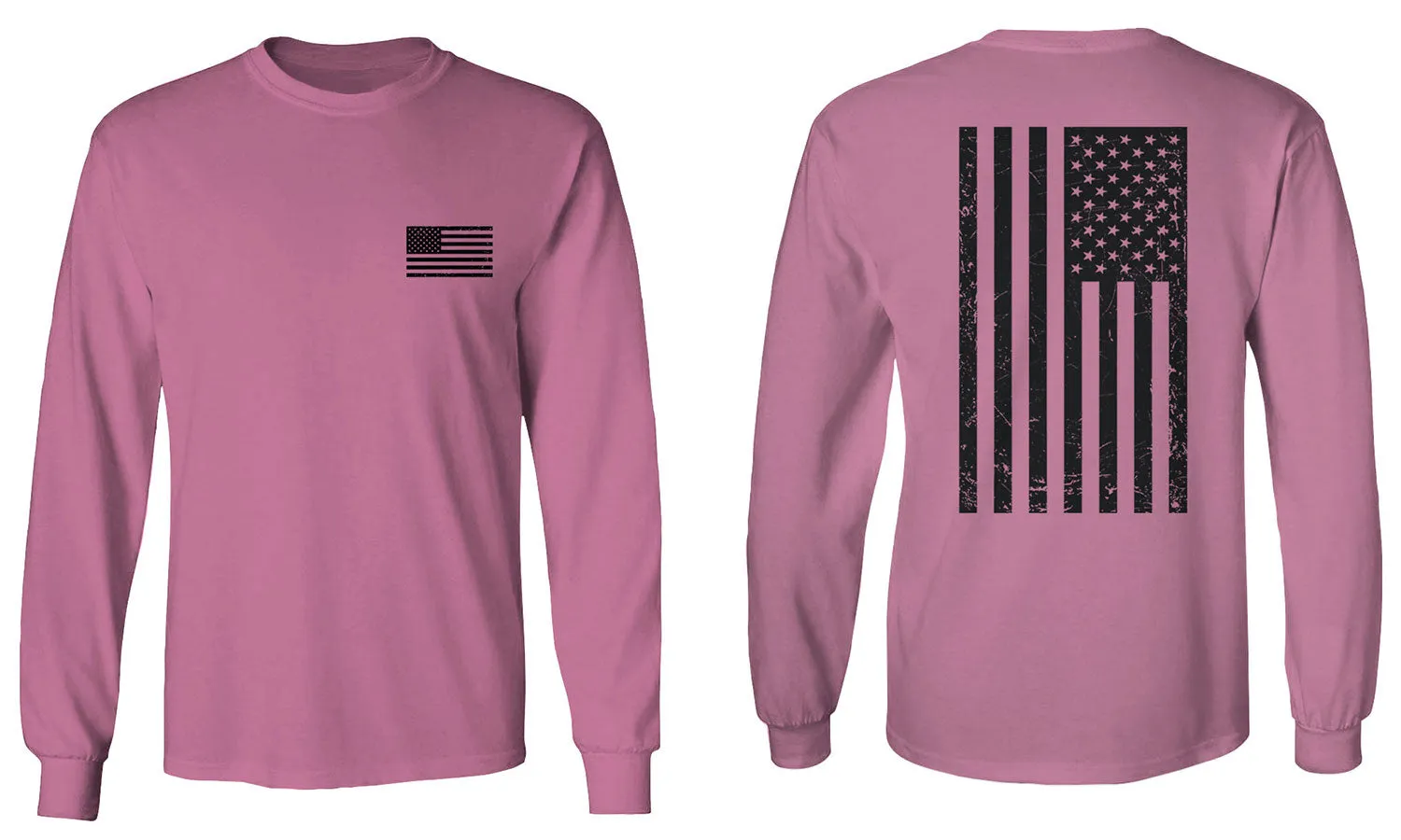 American Flag United States of America Military Army Marine us Navy mens Long sleeve t shirt