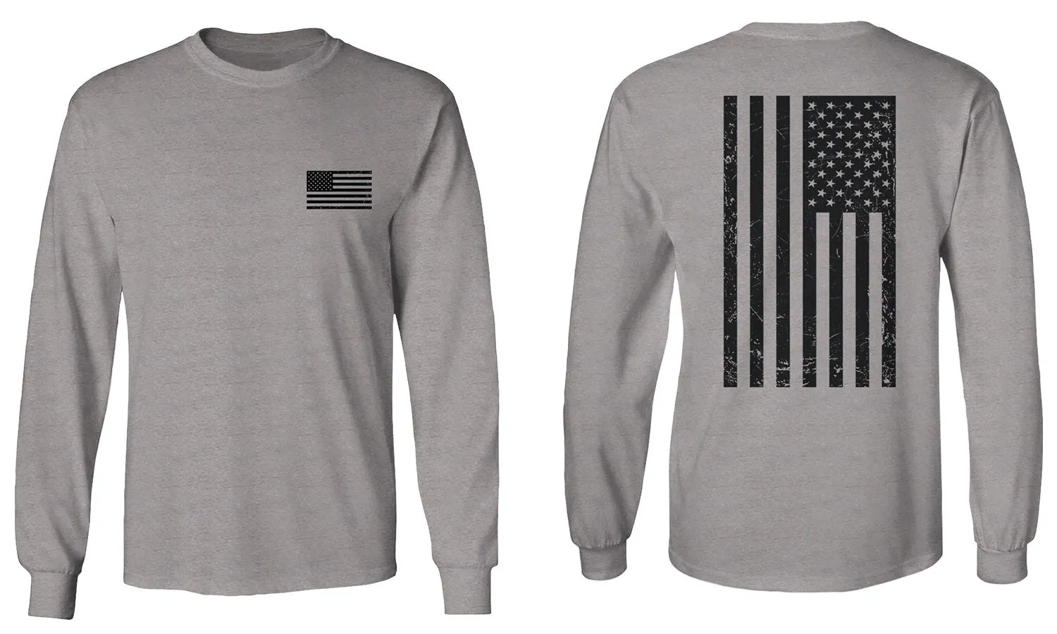 American Flag United States of America Military Army Marine us Navy mens Long sleeve t shirt