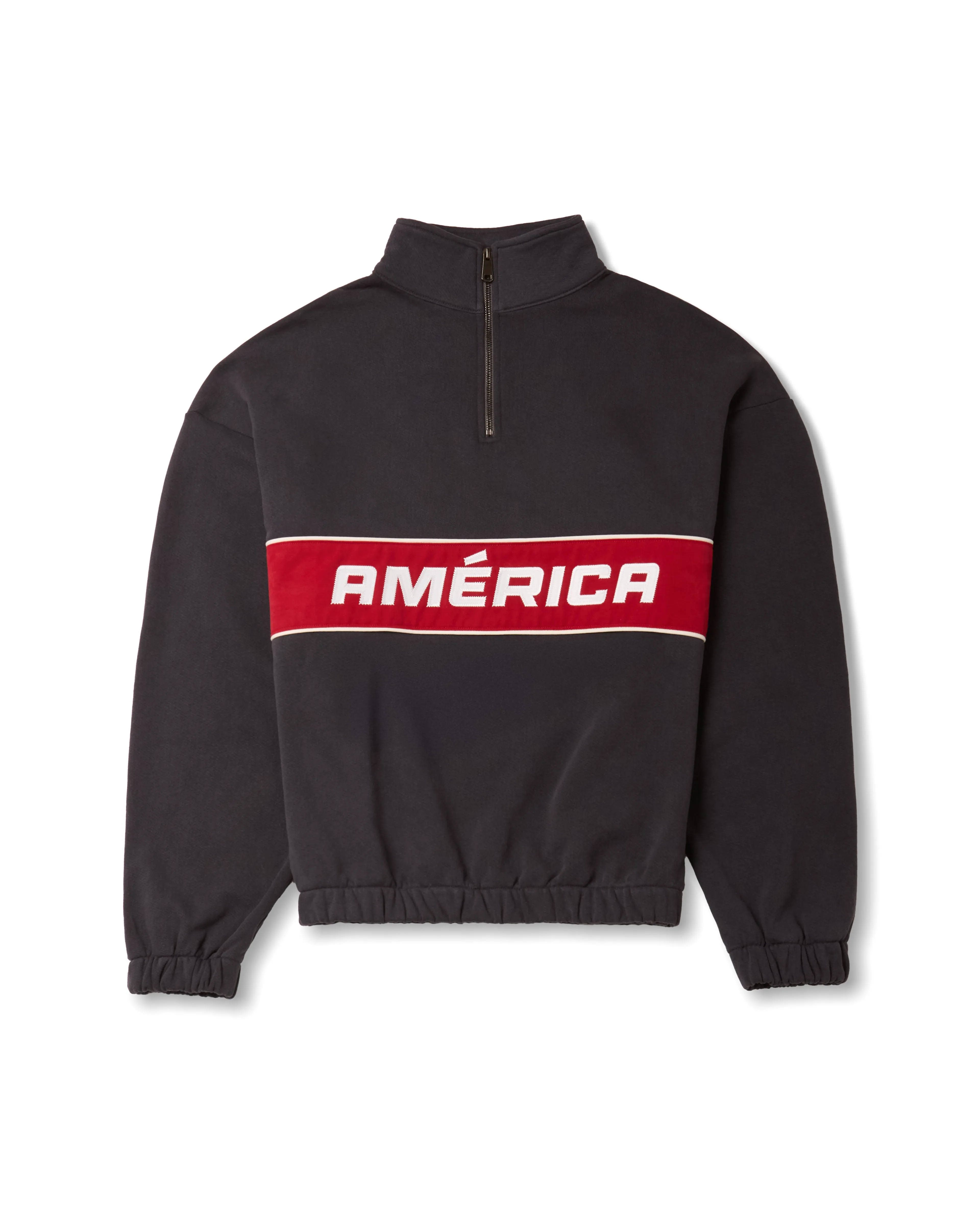 AMÉRICA QUARTER ZIP - BLACK