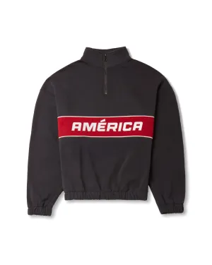 AMÉRICA QUARTER ZIP - BLACK
