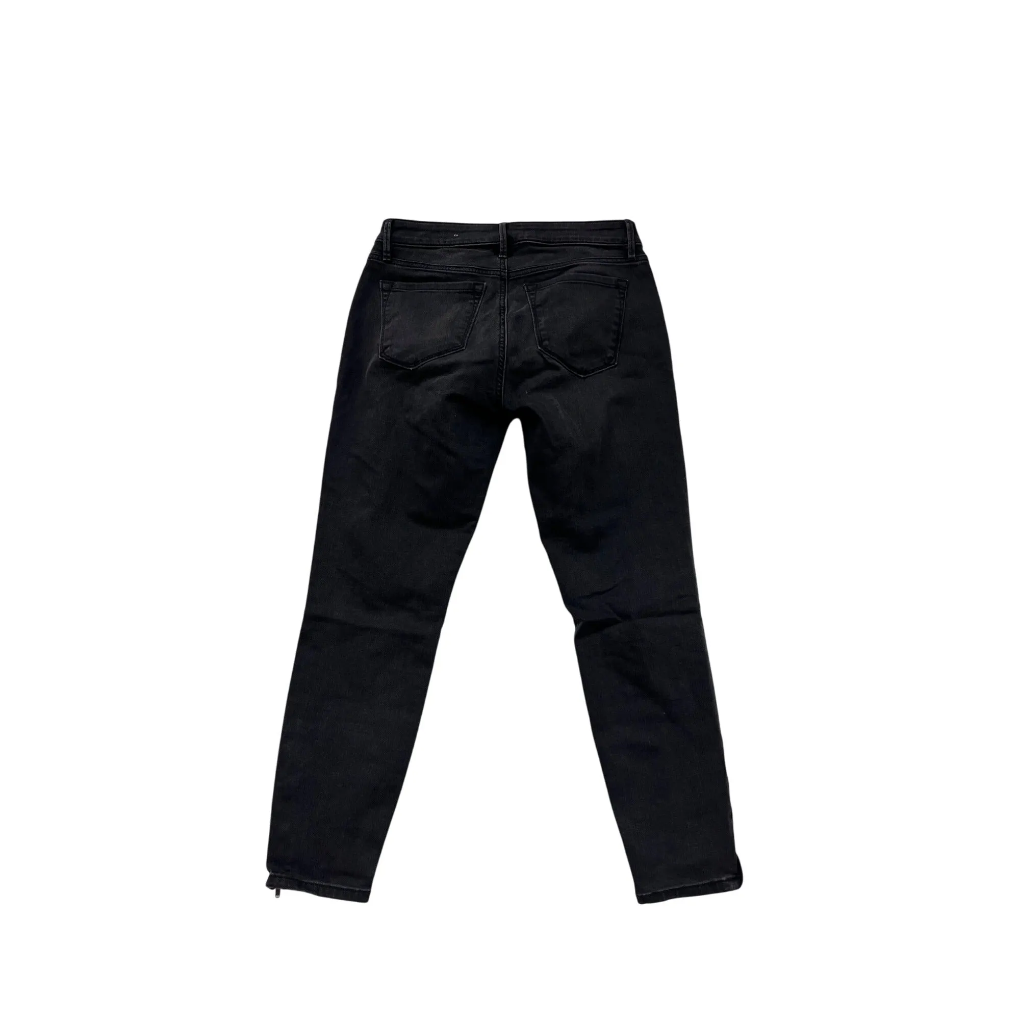 Ann Taylor Loft Curvy Skinny Ankle Jeans Womens 27/4 Black Denim NWT #6750
