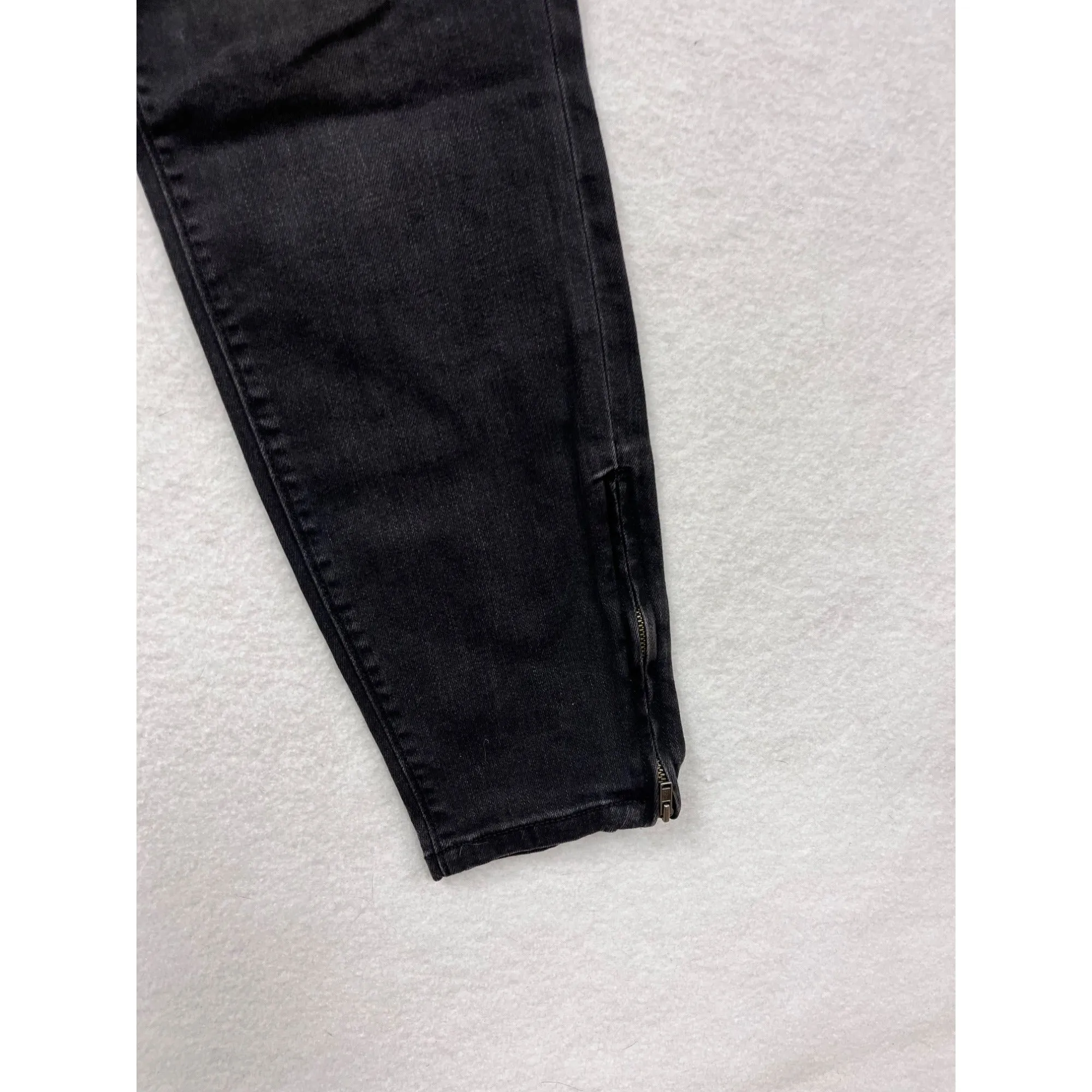 Ann Taylor Loft Curvy Skinny Ankle Jeans Womens 27/4 Black Denim NWT #6750