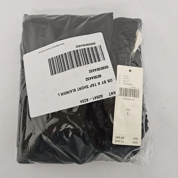 Anthropologie Linen Blend Micro Tap Shorts in Black NWT