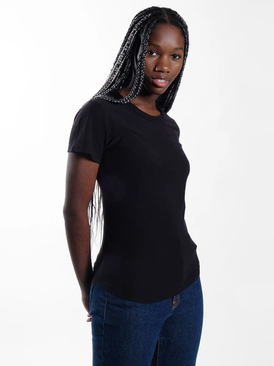Any2 Scoop Neck T-shirt - Black