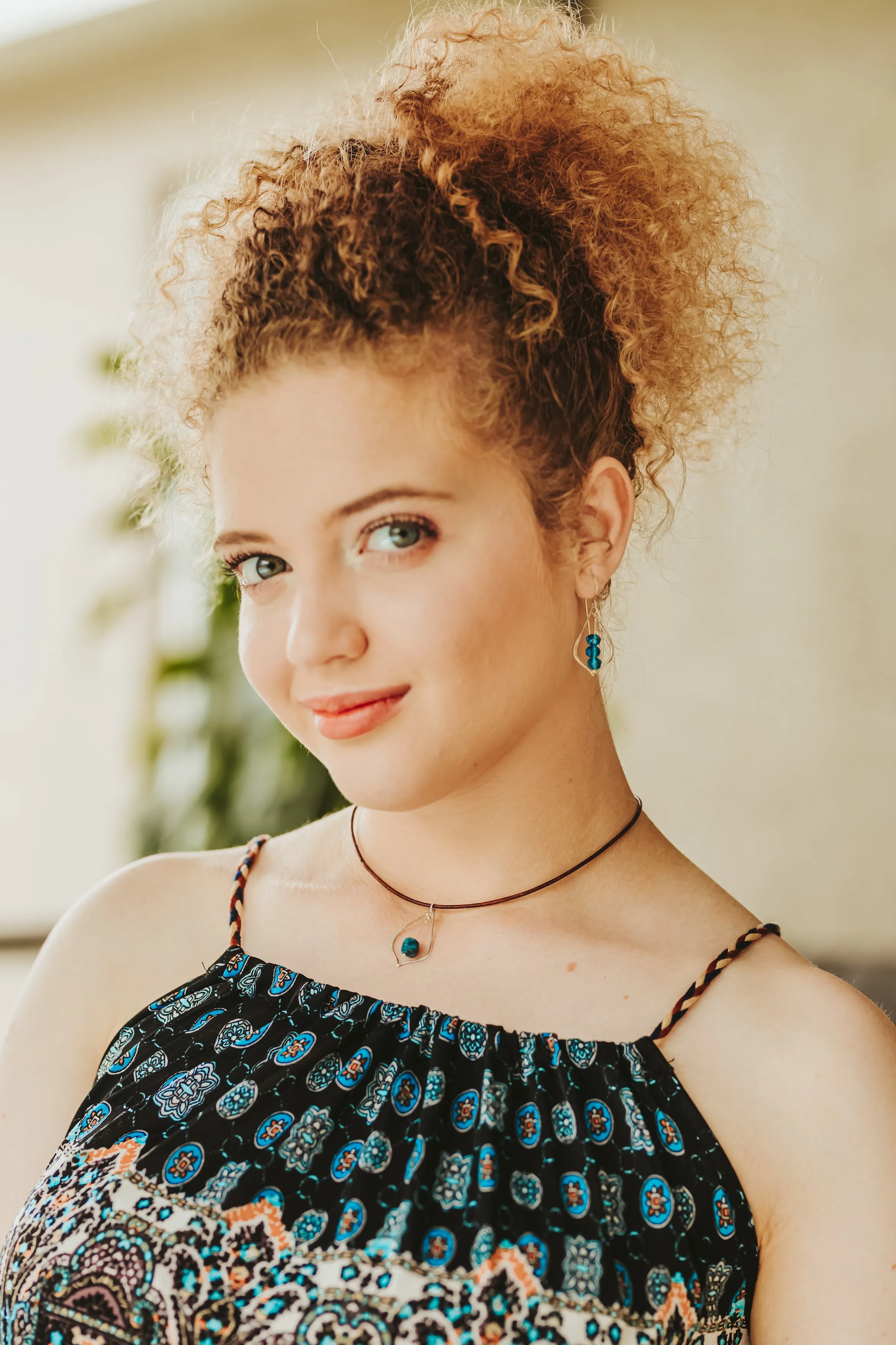 Apatite Gemstone Drop Silver and Leather TWO Necklace Set