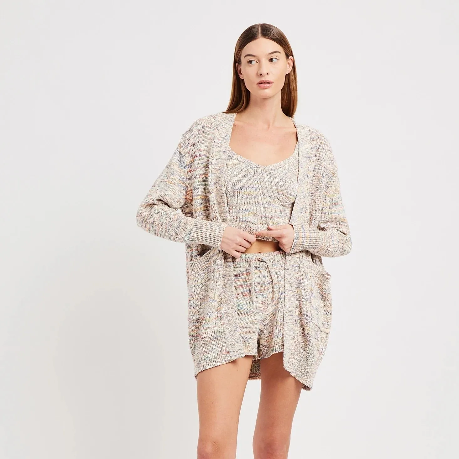 Apparis Donna Shorts Ivory Rainbow