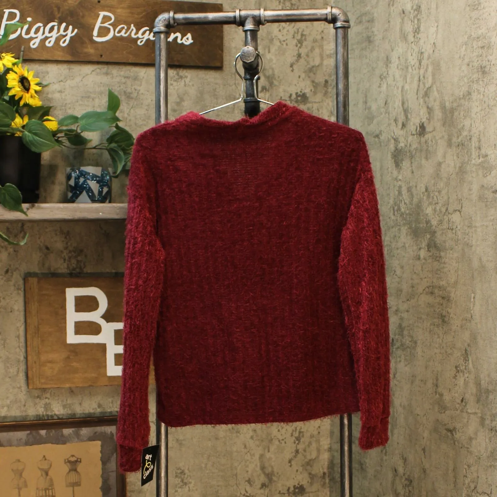 Art Class Girls' Button-Front Eyelash Cardigan Sweater