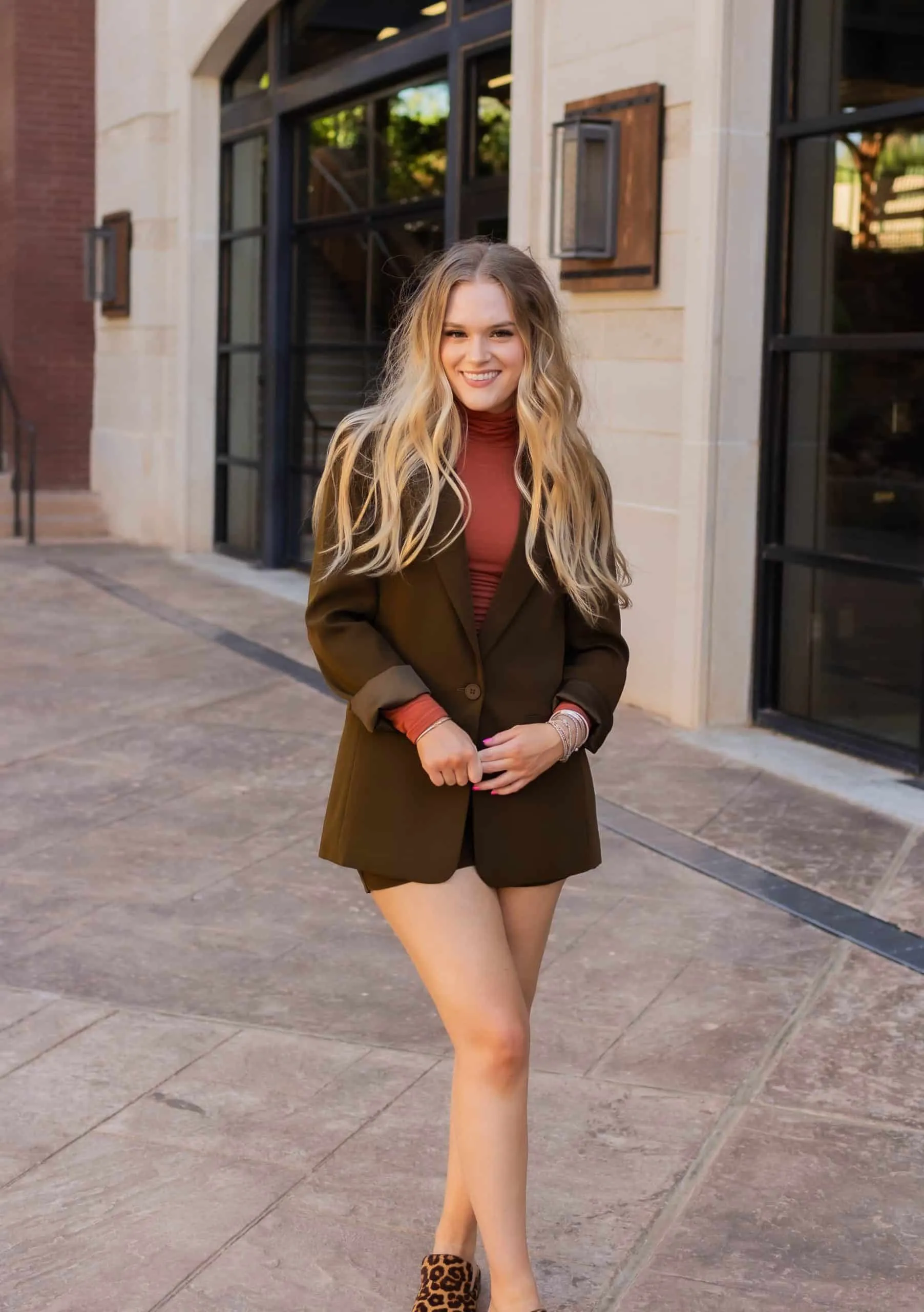 Autumn Luxe Olive Shorts