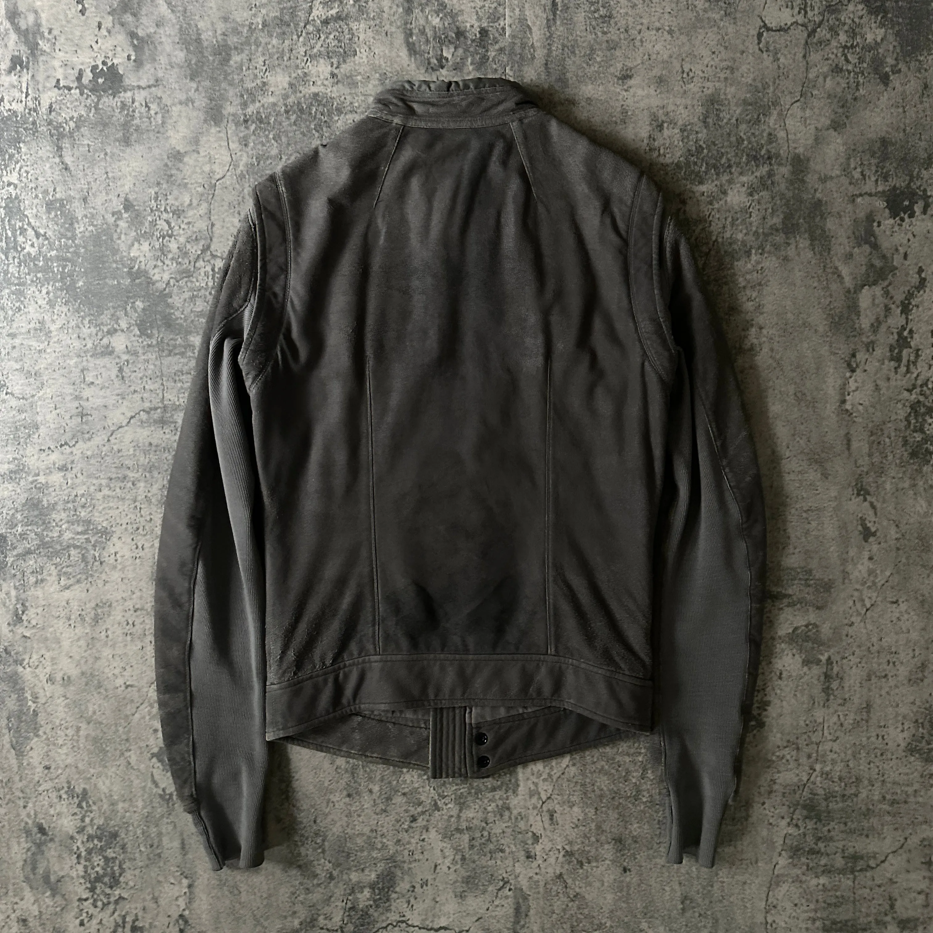 AW09 Rick Owens “Crust” Blistered Lamb Leather Pilot F-1 Jacket