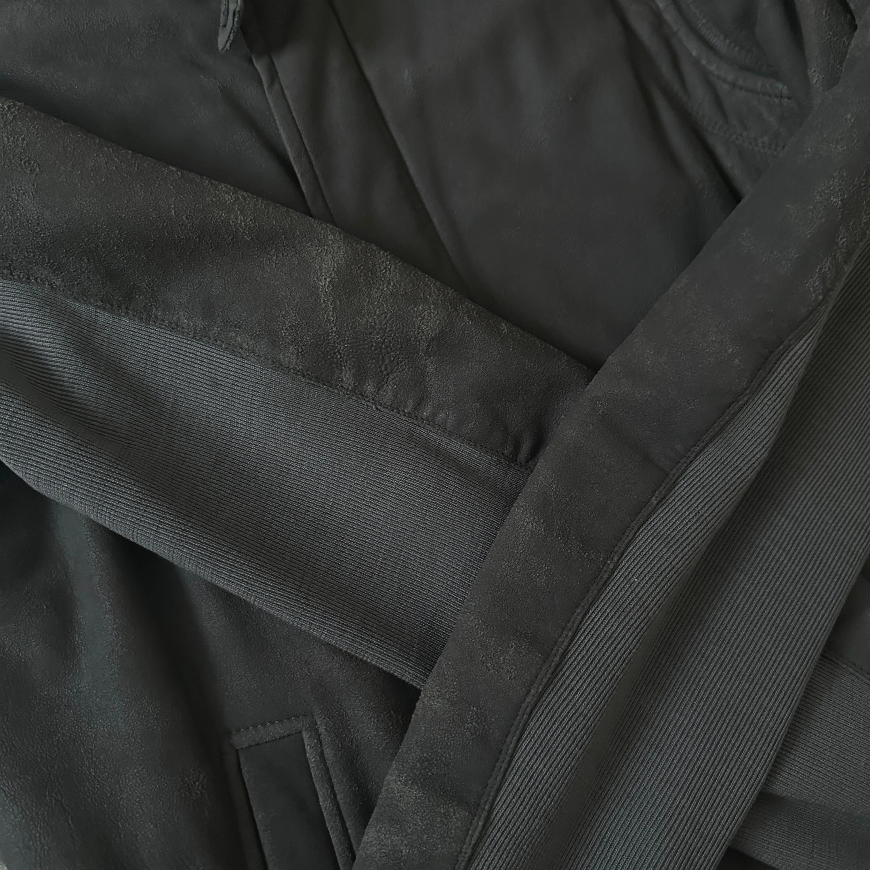 AW09 Rick Owens “Crust” Blistered Lamb Leather Pilot F-1 Jacket