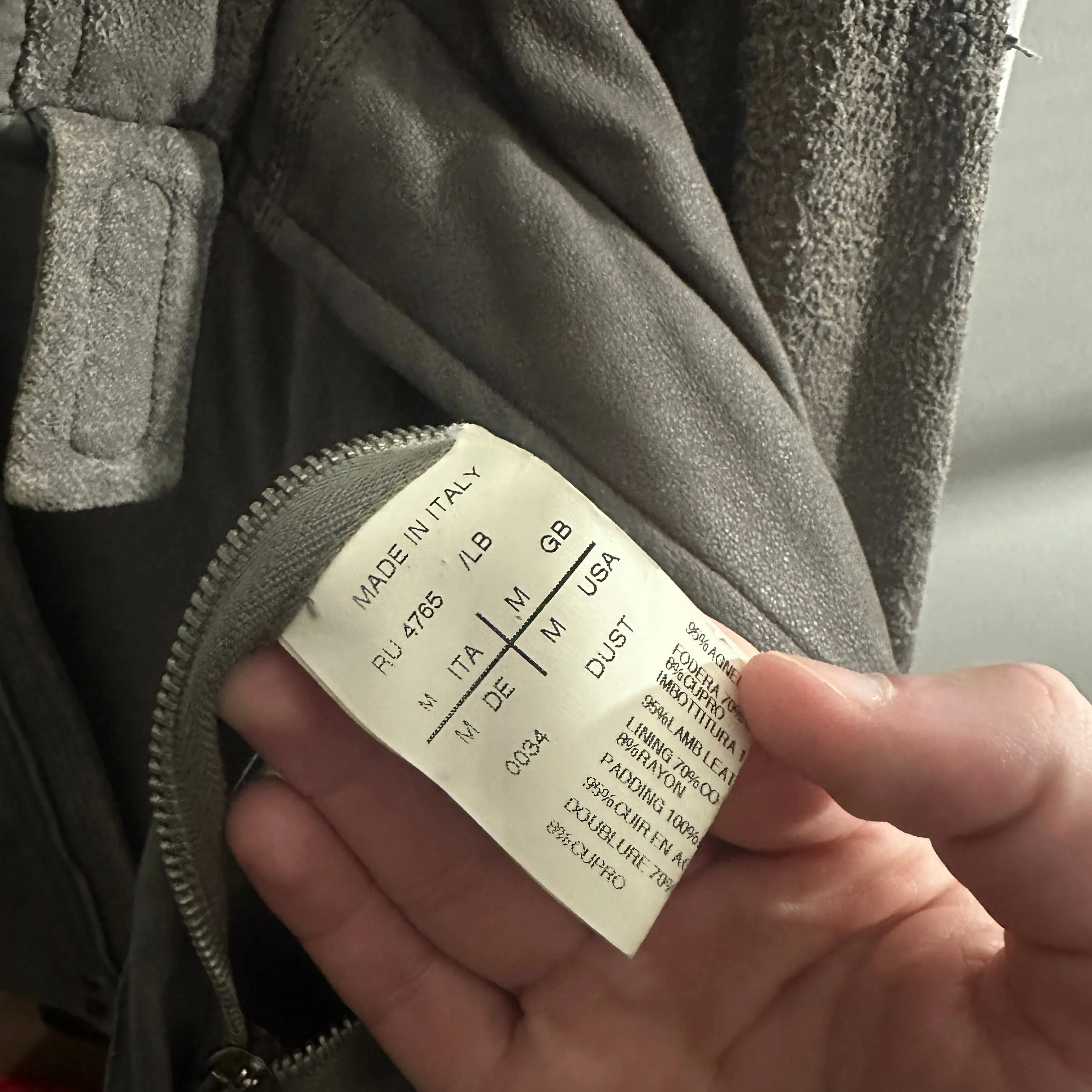 AW09 Rick Owens “Crust” Blistered Lamb Leather Pilot F-1 Jacket