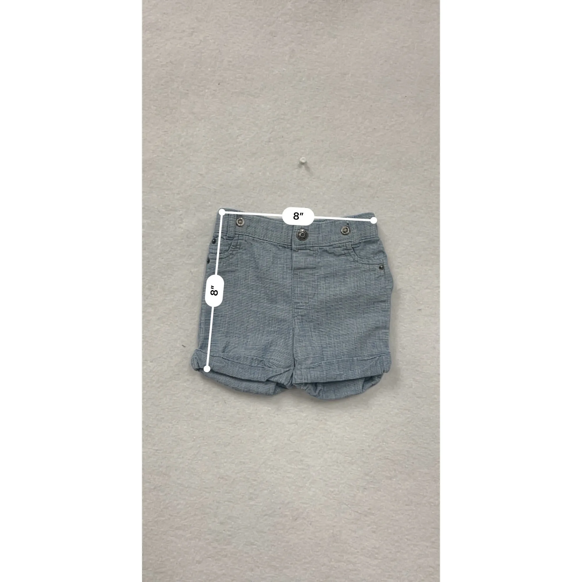 Baby Cat & Jack Chambray Shorts 3-6M #6675