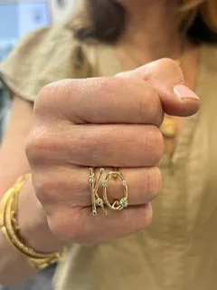 Bailey Oversized Initial Ring