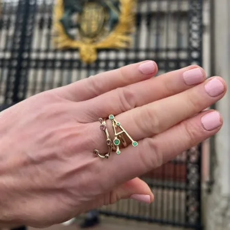 Bailey Oversized Initial Ring