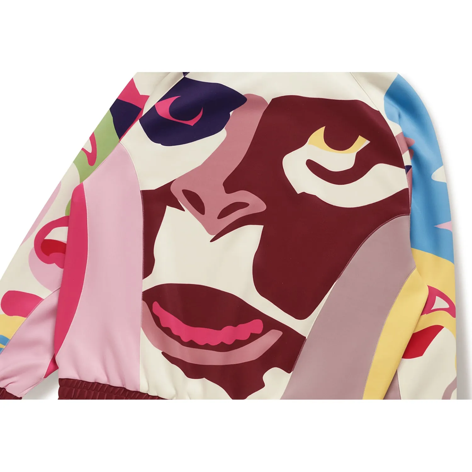 BAPE X KIDSUPER PATCHWORK TRACK JACKET MENS