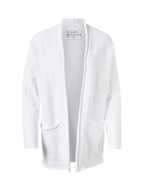 Barbara White Cotton Cardigan
