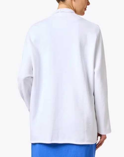 Barbara White Cotton Cardigan