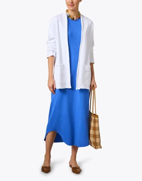 Barbara White Cotton Cardigan