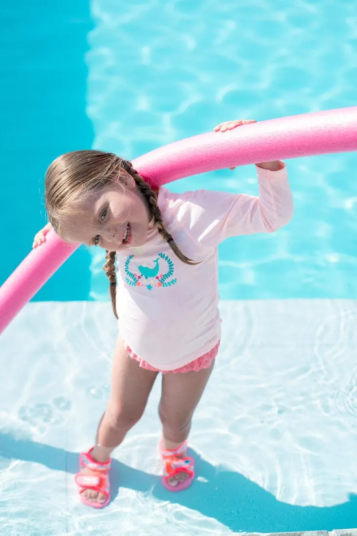 Bas de maillot de bain  bébé corail